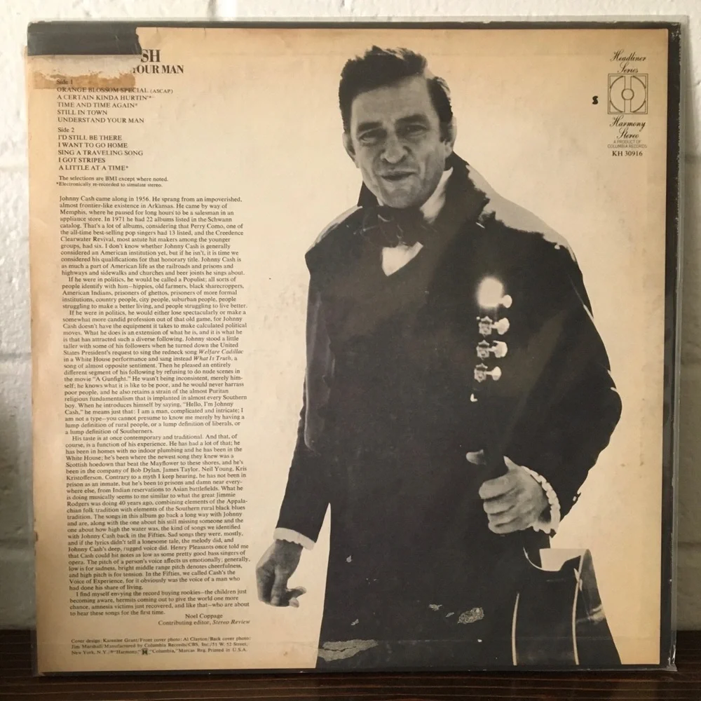 Johnny Cash 'Understand Your Man' Vinyl Record - Picture 4 of 13
